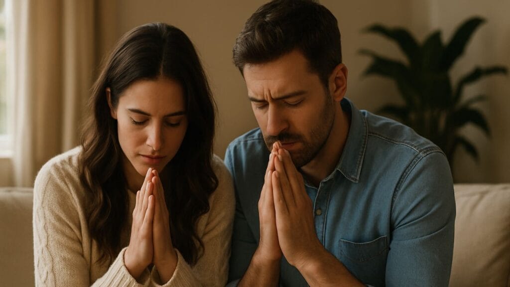 Casais que oram juntos têm menos chances de se divorciar, diz estudo.